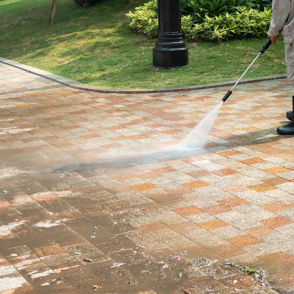 Driveway pressure cleaning